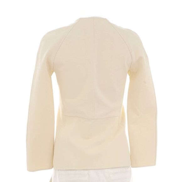 Hermes Women's Two Pocket Zip Up Raglan Jacket Viscose Blend Neutral - Picture 2 of 8